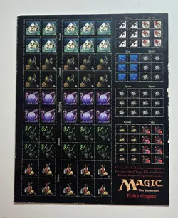 Magic The Gathering Fallen Empires Token Sheet Uncut 1994. Intact see images - Image 2