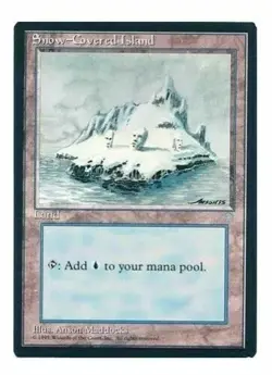Snow-Covered Island Ice Age Single MTG NM - Image 1