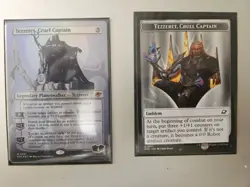 MTG Tezzeret, Cruel Captain (Borderless) Edge of Eternities Foil + Emblem, NM - Image 1