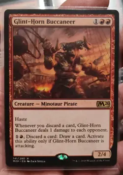 Magic the Gathering (mtg): M20: Glint-Horn Buccaneer - Rare - Image 1