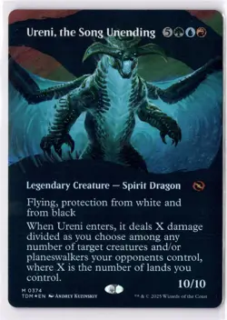 Ureni, The Song Unending NM* FOIL BORDERLESS Tarkir: Dragonstorm 374 -UnltdCards - Image 1