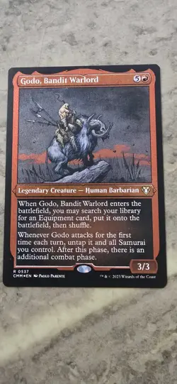 Godo, Bandit Warlord (Foil Etched) Commander Masters Foil - Image 1