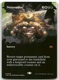 Perennation (Borderless) FOIL MTG Tarkir: Dragonstorm Mythic 368 NM - Image 1
