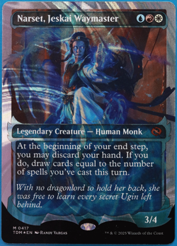 Narset Jeskai Waymaster (Showcase HALO 417) FOIL Tarkir Dragonstorm MINT 503631 - Image 1