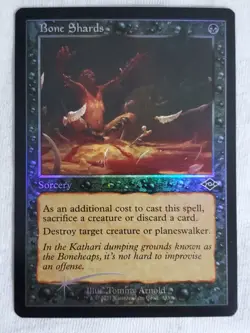 Bone Shards 395 (Retro Frame) (Foil Etched) Modern Horizons 2 Foil - Image 1