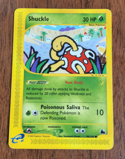 Pokemon TCG Shuckle Skyridge e-card series 96/144 common 2003 LP - Image 1