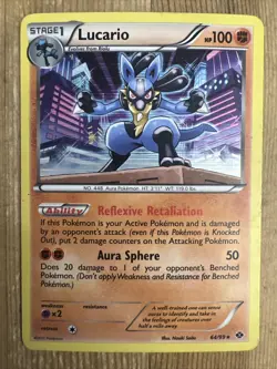 Lucario - 64/99 - Pokemon Next Destinies Black & White Holo LP/MP - Image 1