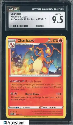 2025 Pokemon Mcdonald's Collection #001/015 Charizard CGC 9.5 MINT+ - Image 1