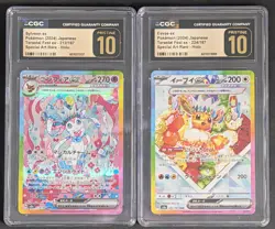 Lot (6) Pokemon JPN SV8a Terastal Fest Eevee Evolution SAR Set CGC 10 PRISTINE - Image 4