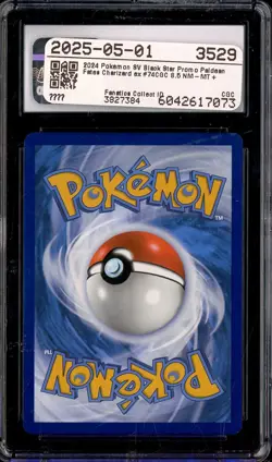 2024 Pokemon Black Star Promos #074 Charizard Ex Paldean Fates Tin CGC 8.5 - Image 2