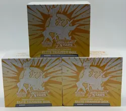 Lot of (3) Pokemon TCG SWSH Brilliant Stars Pokemon Center Elite Trainer Box - Image 1