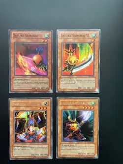 Yugioh Sasuke Samurai + #2 + #3 + #4 PGD DCR IOC RDS Unlimited Edition MP/HP - Image 1
