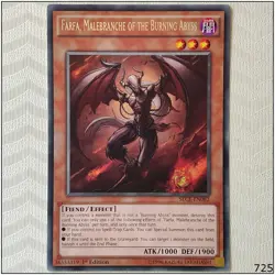 Farfa, Malebranche of the Burning Abyss - SECE-EN082 - Rare 1st Edition Yugioh - Image 1