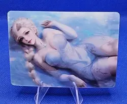Elsa - Frozen Eiskonigin | 3D Motiv Card Premium Waifu Goddess Story Karte - Image 1