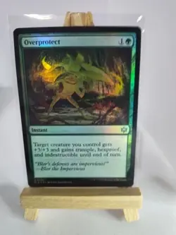 Overprotect (Foil) - Bloomburrow - Magic MTG NM PACK FRESH NICE!! - Image 1
