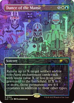 1x NM GALAXY FOIL 1st RUN Dance of the Manse MTG Secret Lair SV - Image 1