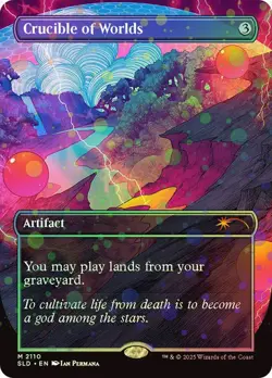 1x NM GALAXY FOIL 1st RUN Crucible of Worlds MTG Secret Lair SV - Image 1