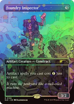 1x NM GALAXY FOIL 1st RUN Foundry Inspector MTG Secret Lair SV - Image 1