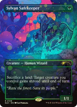 1x NM GALAXY FOIL 1st RUN Sylvan Safekeeper MTG Secret Lair SV - Image 1