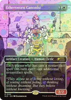 1x NM GALAXY FOIL 1st RUN Ethersworn Canonist MTG Secret Lair SV - Image 1