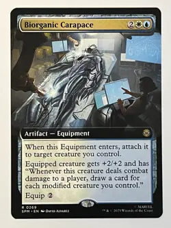 Biorganic Carapace (Extended Art) Marvel's Spider-Man Non-Foil MTG NM - Image 1