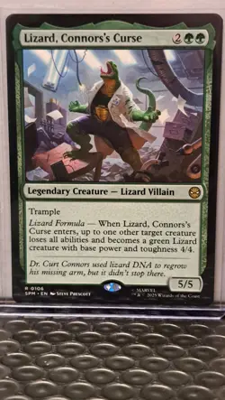 MTG Spider-Man - Lizard, Connors's Curse #106 (Rare Legendary Creature) - Image 1