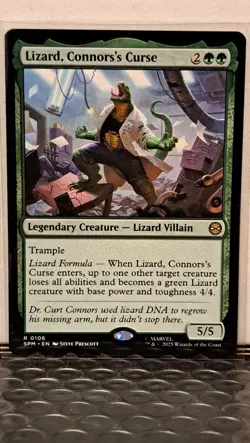 MTG Spider-Man - Lizard, Connors's Curse #106 (Rare Legendary Creature) - Image 3
