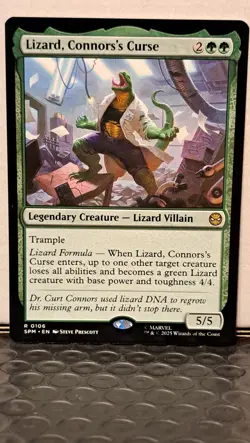 MTG Spider-Man - Lizard, Connors's Curse #106 (Rare Legendary Creature) - Image 4