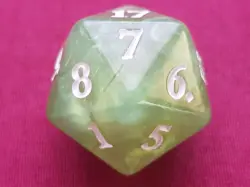 Magic The Gathering ZENDIKAR RISING LIME D20 DICE DIE MTG - Image 3