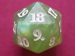 Magic The Gathering ZENDIKAR RISING LIME D20 DICE DIE MTG - Image 4