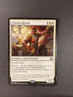 Solemn Recruit - Aether Revolt - Magic the Gathering - MTG - Image 1