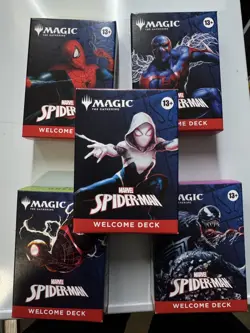 Magic The Gathering MTG Spider-Man Venom Welcome Starter Deck Set of 5 Marvel - Image 1