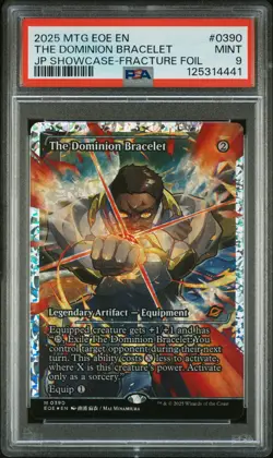 2025 MTG EDGE OF ETERNITIES JPN SC-FRACTURE FOIL THE DOMINION BRACELET PSA 9 - Image 1