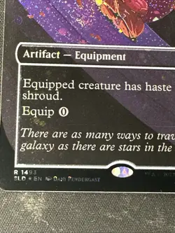 MTG Secret Lair Drop Series Lightning Greaves Galaxy Foil Card #1493 NM - Image 2