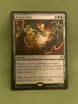Venom Blast Foil 0020 Marvel’s Spider-Man Magic The Gathering MTG SPE EN - Image 1