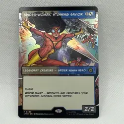MTG - Foil - Spider-Woman, Stunning Savior (Borderless) Marvel's Spider-Man NM - Image 1