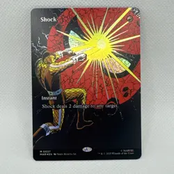 MTG - Foil - NM - Shock (Borderless) Marvel Universe Eternal-Legal - Image 1