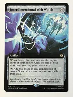 Interdimensional Web Watch (Extended Art) Marvel's Spider-Man Non-Foil MTG NM - Image 1