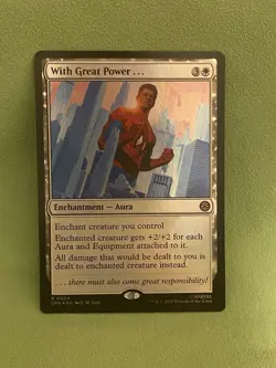 With Great Power. Foil 0024 Marvel’s Spider-Man Magic The Gathering MTG SPM EN - Image 1