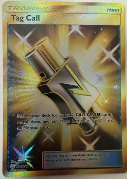 Tag Call (Secret) 270/236 Sm-Cosmic Eclipse Pokemon Tcg Lp-Nm condition - Image 1