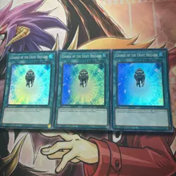 Yugioh! Playset 3x Charge of the Light Brigade Super Rare - RA02-EN055 1st Ed EN - Image 1
