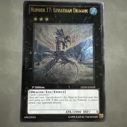 Yugioh Number 17: Leviathan Dragon GENF-EN039 Ultimate Rare 1st Ed LP - Image 1