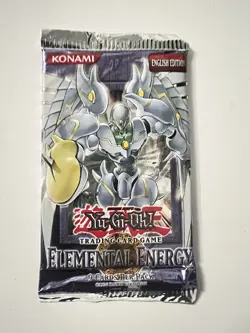 Yugioh Elemental Energy Booster 3 pack sealed Bonus Card still included - Image 1