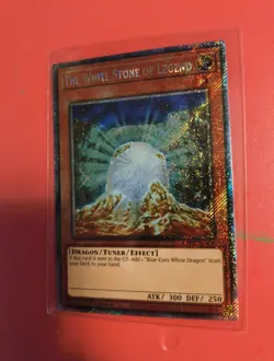 YuGiOh THE WHITE STONE OF LEGEND #RA03-EN208 Platinum Secret Rare New NM HTF - Image 2