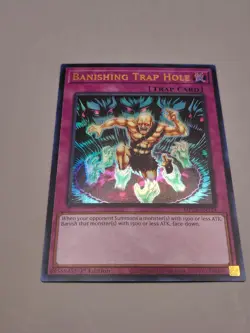 Yugioh! Banishing Trap Hole - MP24-EN224 - Ultra Rare - 1st Edition NM - Image 1