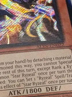 Yugioh Star Ryzeal ALIN-EN022 1st Edition Secret Rare NM - Image 4