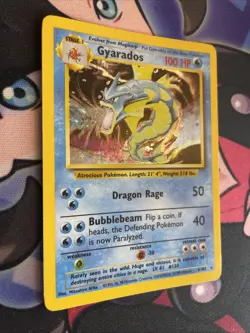 1999 Pokemon TCG Gyarados Holo Rare Card Base Set 6/102 Vintage WOTC LP- - Image 2