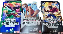 One Piece Card Game Starter Decks ST-08, ST-12 & ST-14 - Sealed Set - Image 1