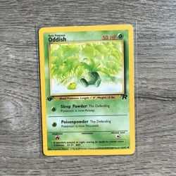 POKEMON CARD TCG - ODDISH 63/82 - WOTC TEAM ROCKET 1ST EDITION 2000 - Image 1