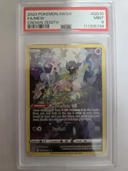 PSA 9 Mew Crown Zenith SWSH Galarian Gallery GG10/GG70 PSA 9 Pokemon Card - Image 1
